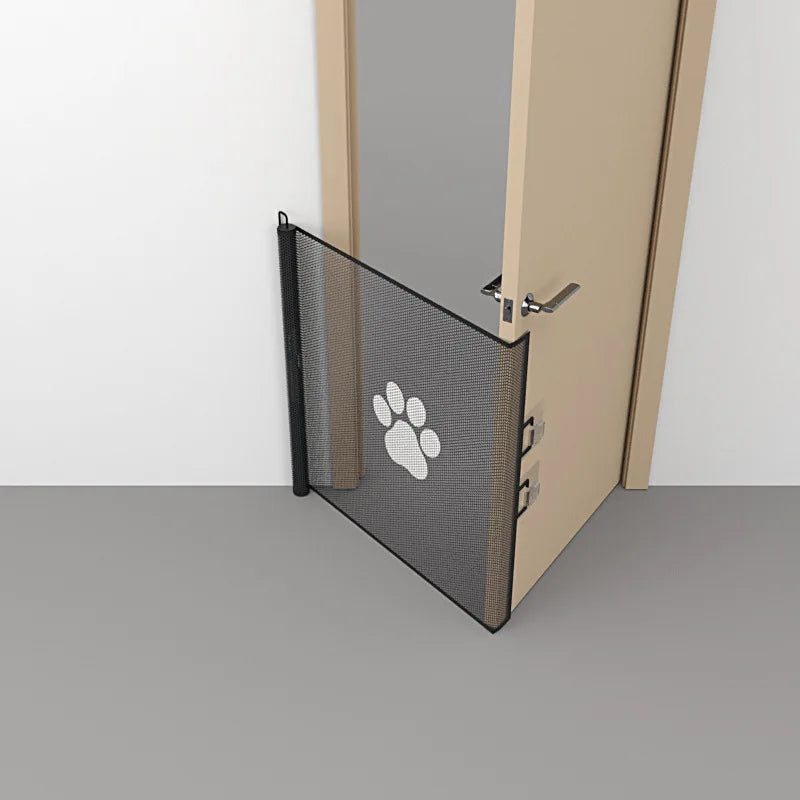 Retractable Pet Gate – Indoor Safety Fence for Dogs & Cats