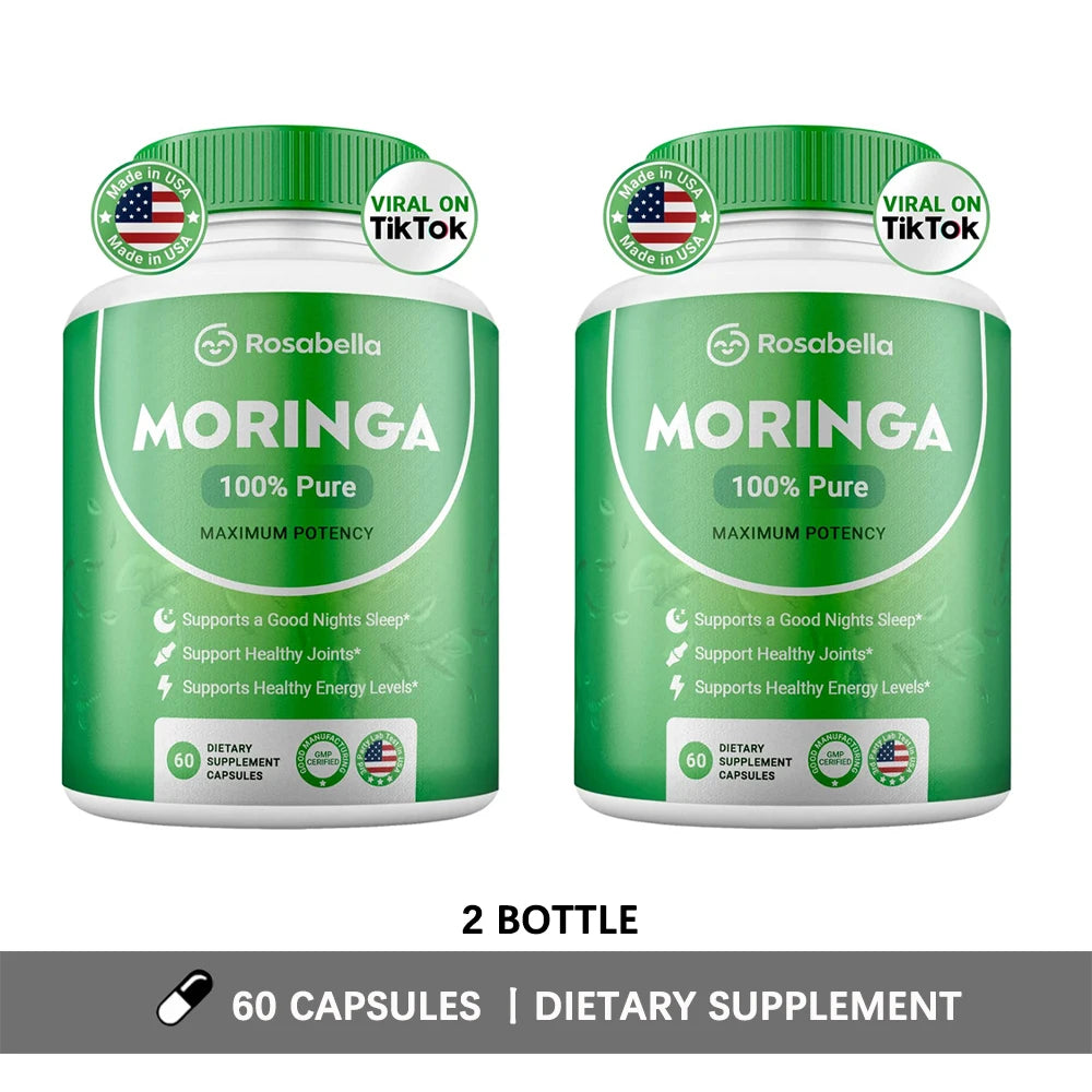 Moringa Capsules – Energy, Skin & Gut Support