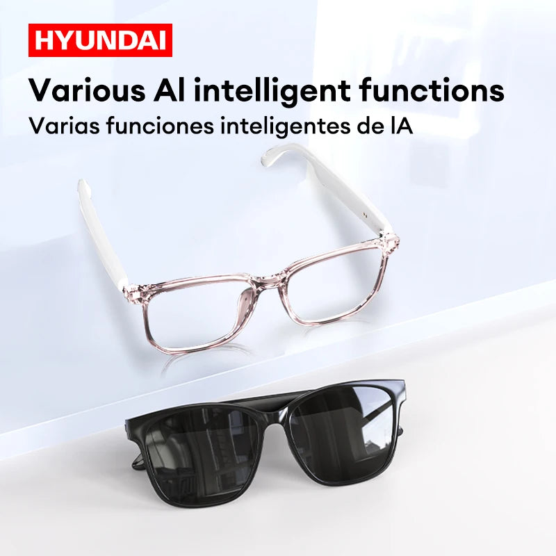 HYUNDAI HY-C8 AI Smart Glasses with Bluetooth Earphones