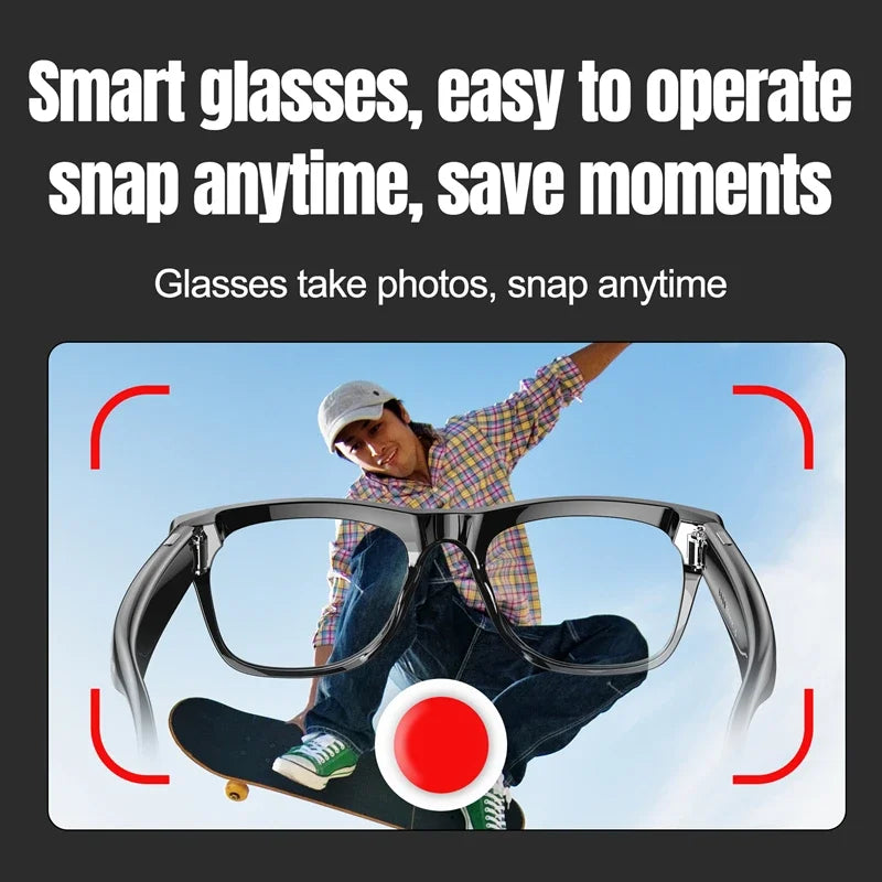 4K AI Smart Glasses with Camera & Bluetooth Calls