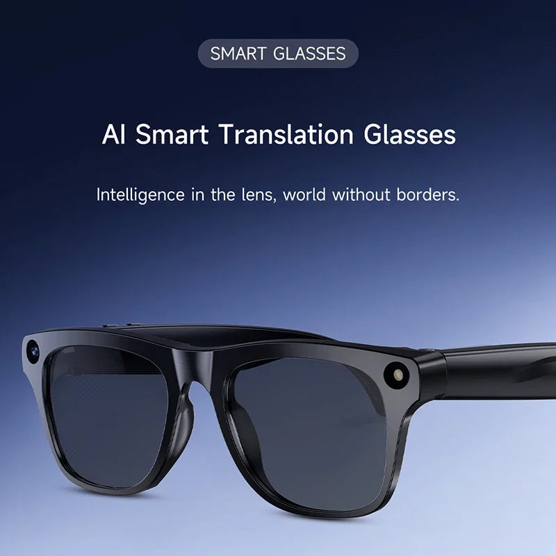 4K AI Smart Glasses with Camera & Bluetooth Calls