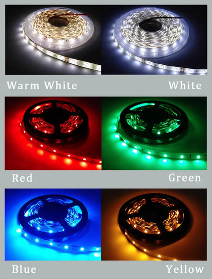 12V LED Light Strip 5M – SMD 2835, Multi-Color
