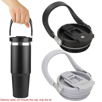 30oz Reusable Tumbler Lid – Spill-Proof with Handle