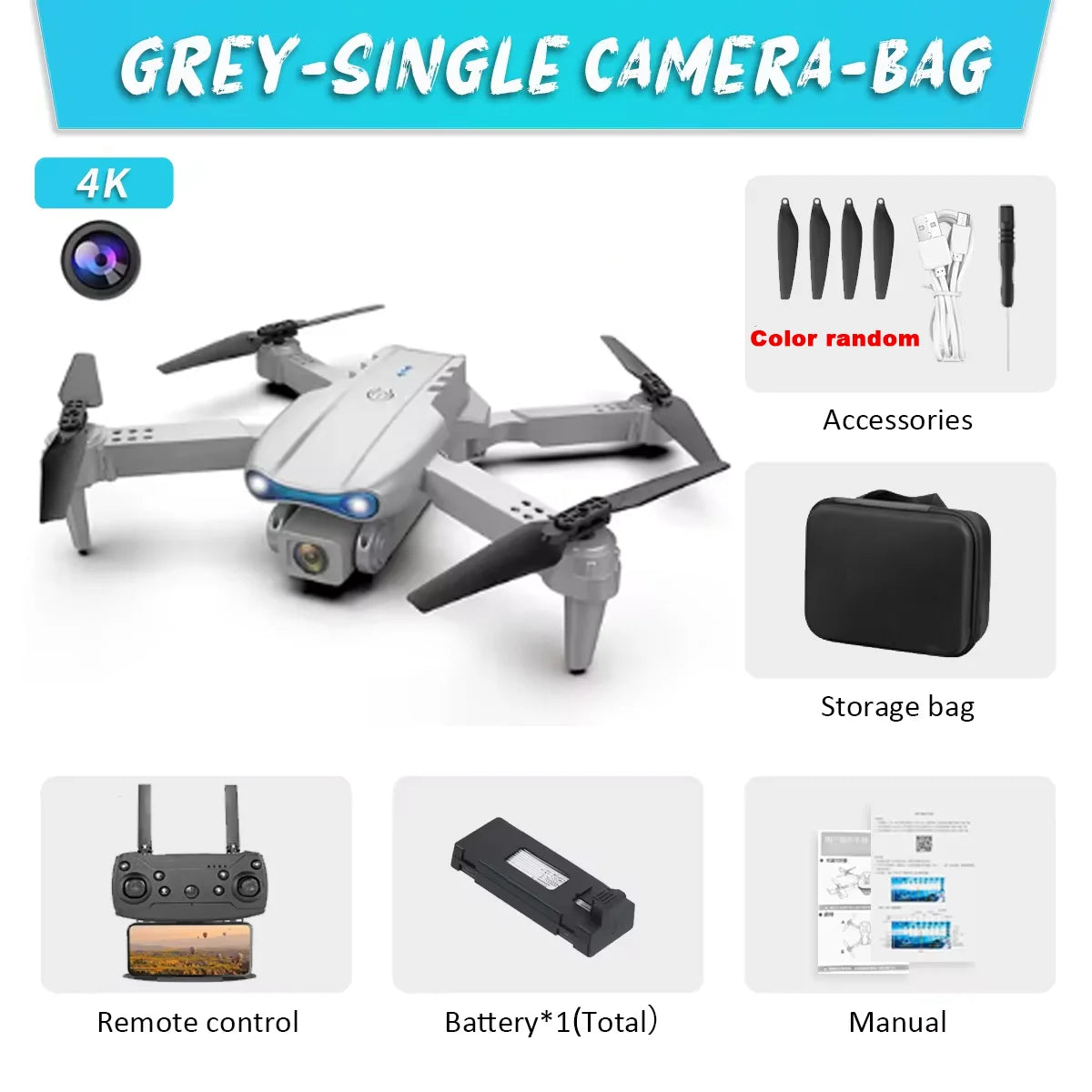 E99Pro 4K Drone – Dual Camera & Obstacle Avoidance