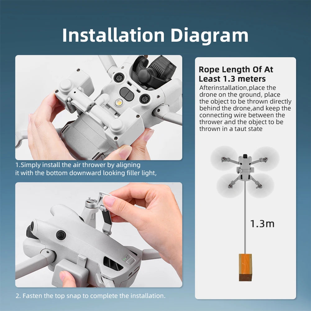 Drone Air Drop Thrower for DJI Mini 4 Pro