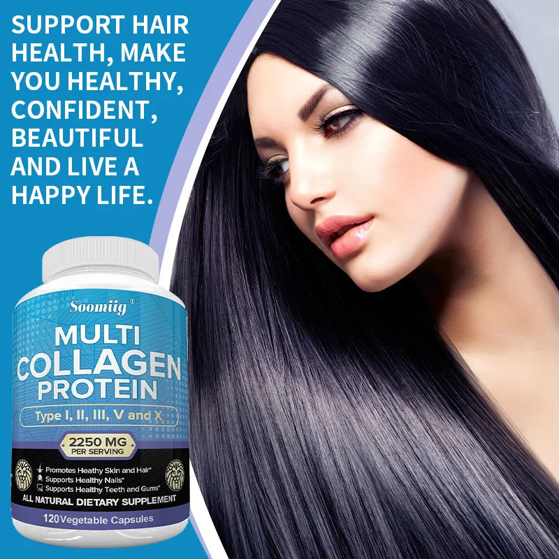 Collagen Peptides Capsules – Hair, Skin & Nails Support