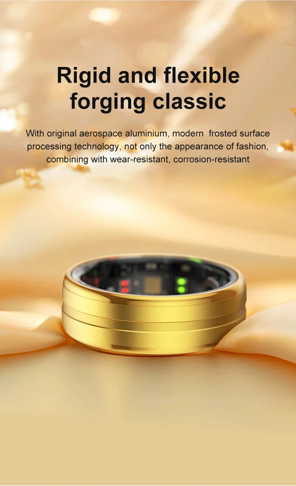 Smart Ring with Heart Rate & Sleep Monitor