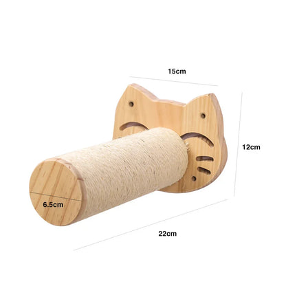 Wall-Mounted Cat Tree – Shelves, Scratcher & Hammock