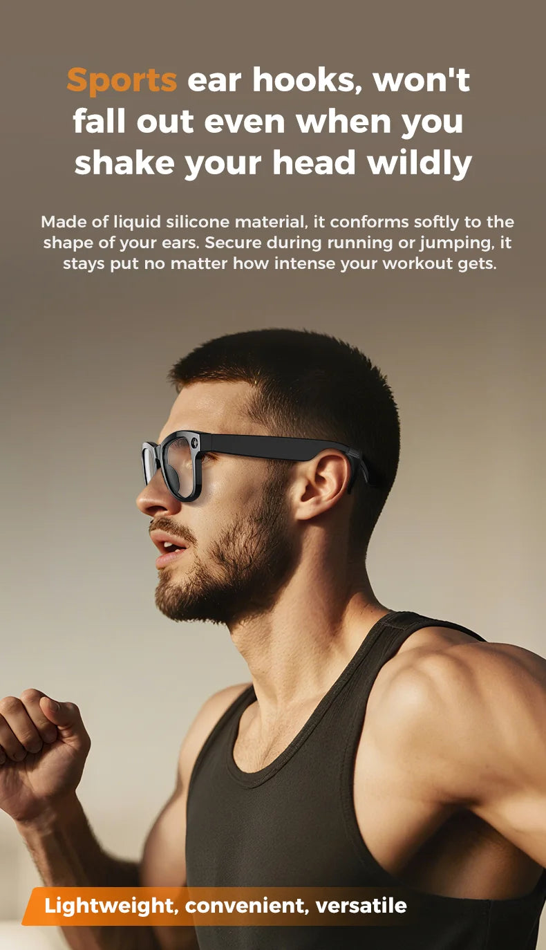 4K AI Smart Glasses with Camera & Translation