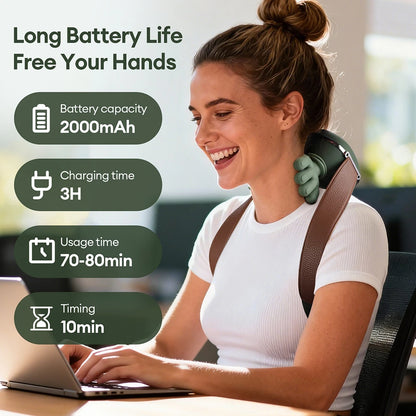 4D Bionic Neck & Shoulder Massager (Wireless, Kneading)