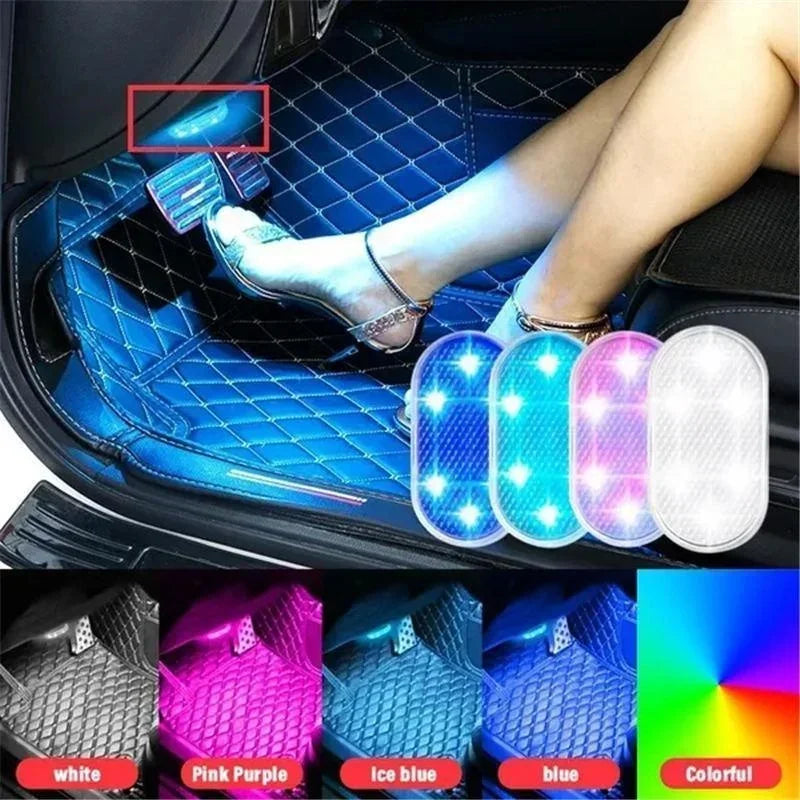 Wireless LED Car Interior Lights – USB Rechargeable