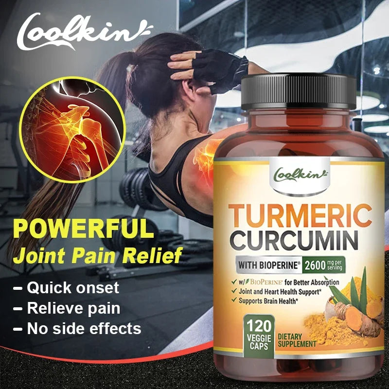 Curcumin Supplement 2600mg – Joint Support & Absorption