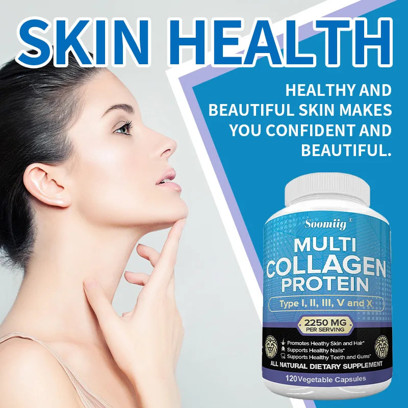 Collagen Peptides Capsules – Hair, Skin & Nails Support