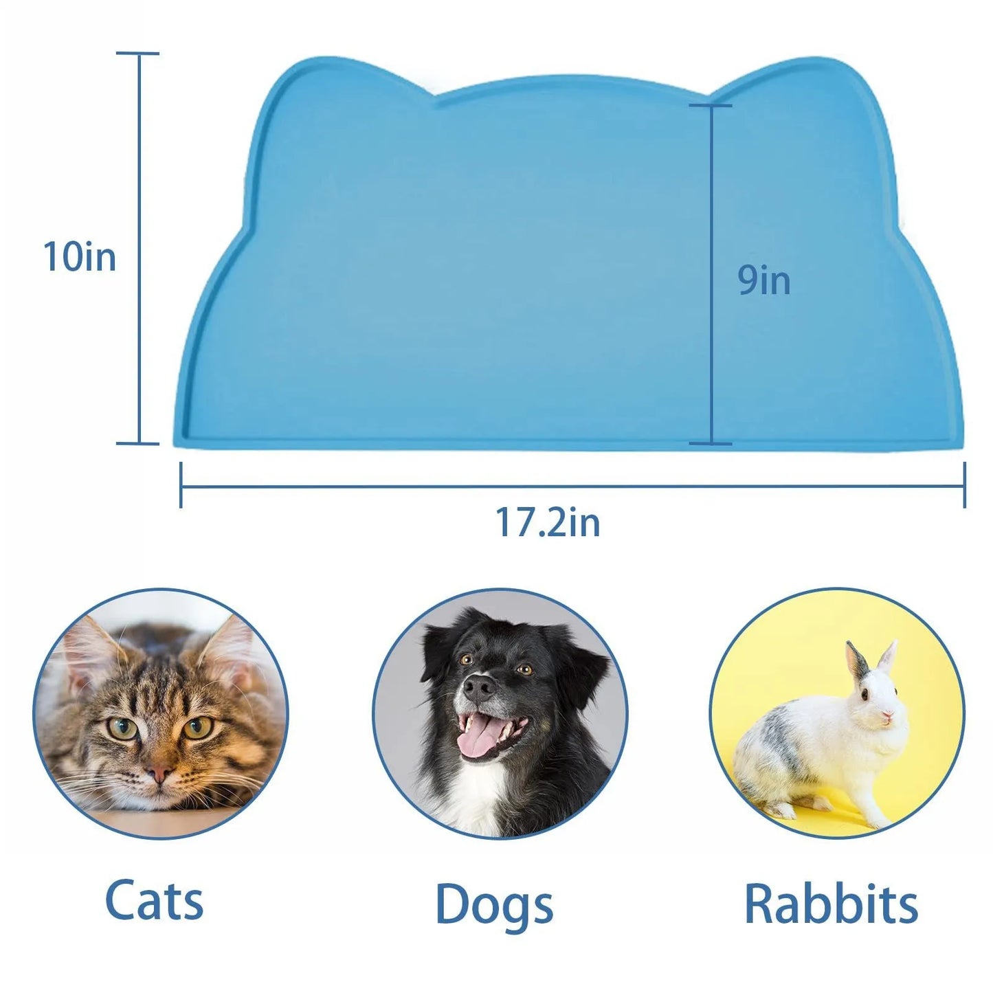 Non-Slip Silicone Pet Food Mat – Leak-Proof