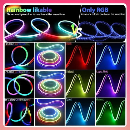 Smart RGB Neon Light Strip (Music Sync & App Control)