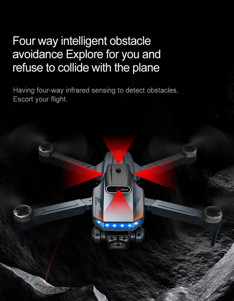 P18 RC Drone – Dual 8K Cameras & Obstacle Avoidance