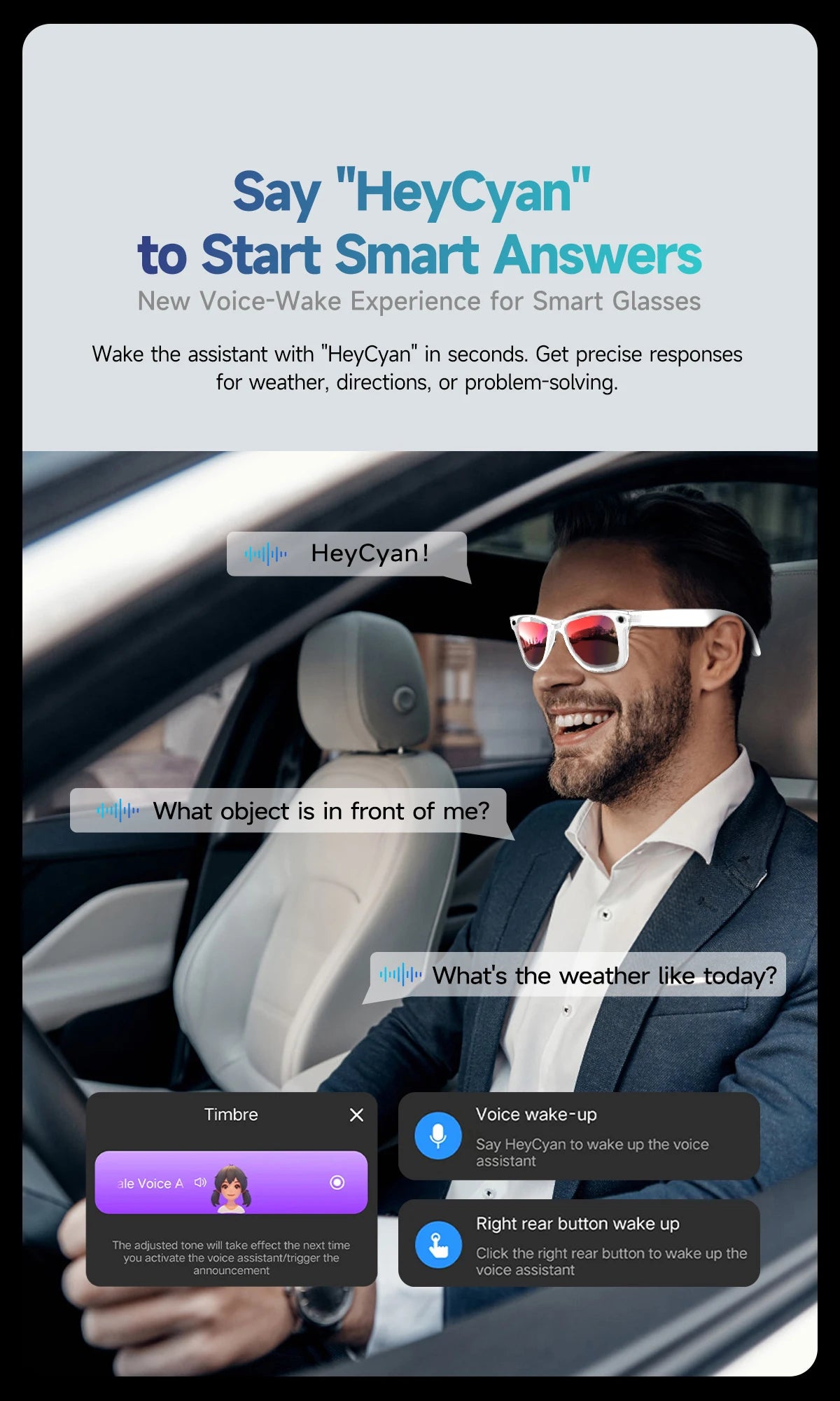 AI Smart Glasses with Camera, Calls & Translation