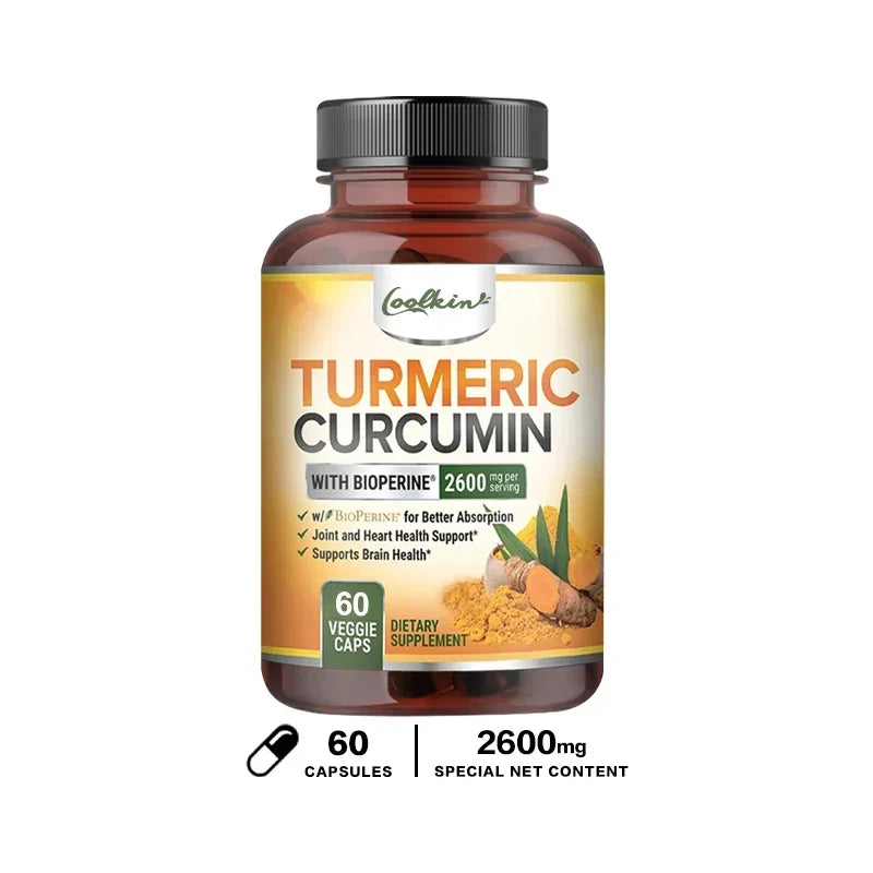 Curcumin Supplement 2600mg – Joint Support & Absorption
