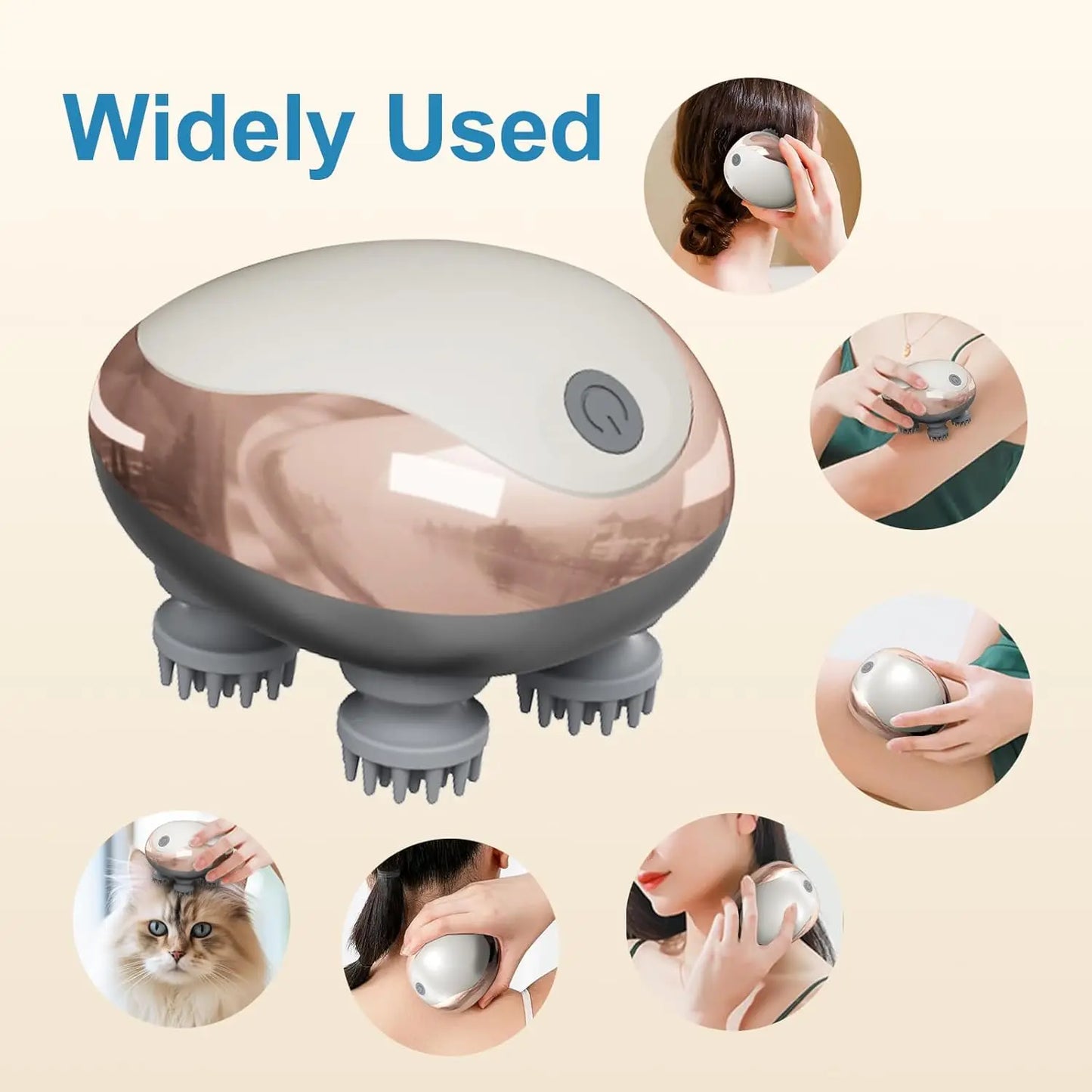 Electric Scalp Massager – Handheld & Portable