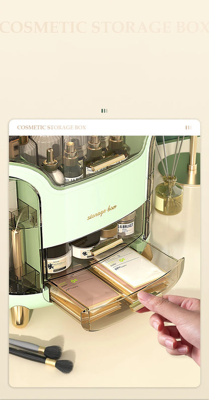 Cosmetics Storage Box – Desktop Makeup & Jewelry Organizer