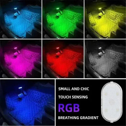 Wireless LED Car Interior Lights – USB Rechargeable