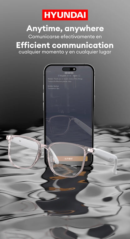 HYUNDAI HY-C8 AI Smart Glasses with Bluetooth Earphones