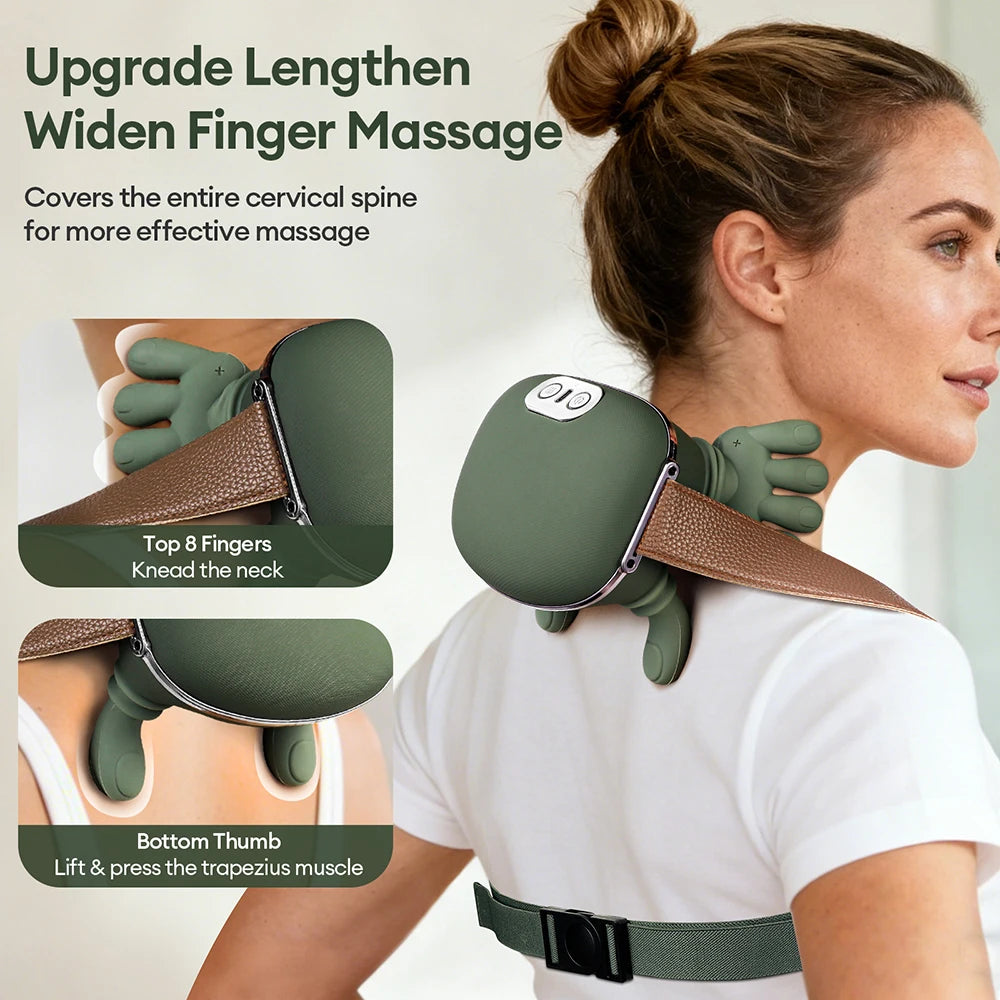 4D Bionic Neck & Shoulder Massager (Wireless, Kneading)
