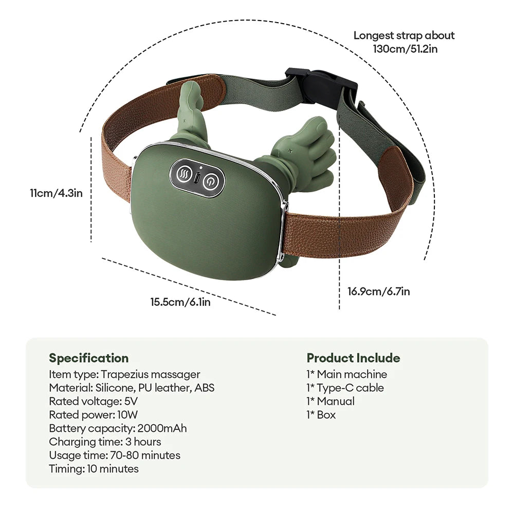 4D Bionic Neck & Shoulder Massager (Wireless, Kneading)