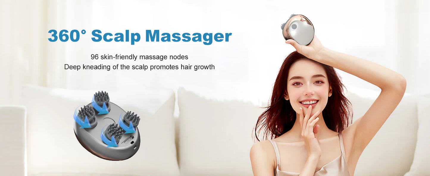 Electric Scalp Massager – Handheld & Portable