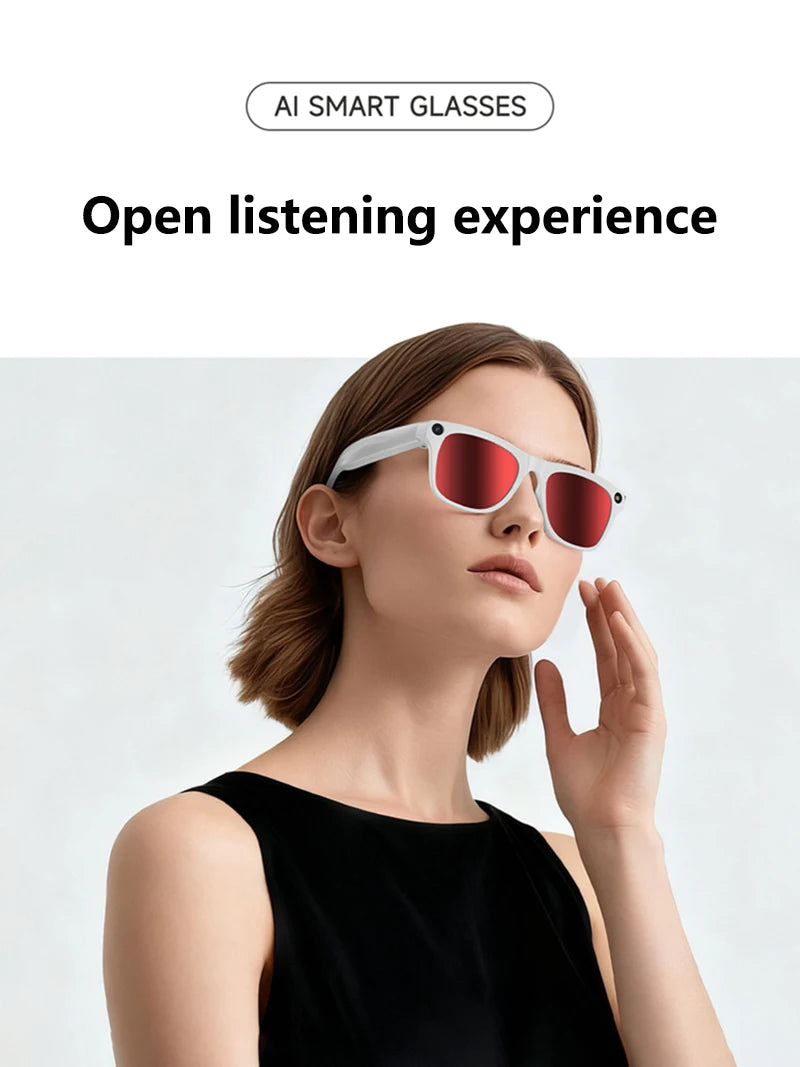 4K AI Smart Glasses with Camera & Bluetooth Calls