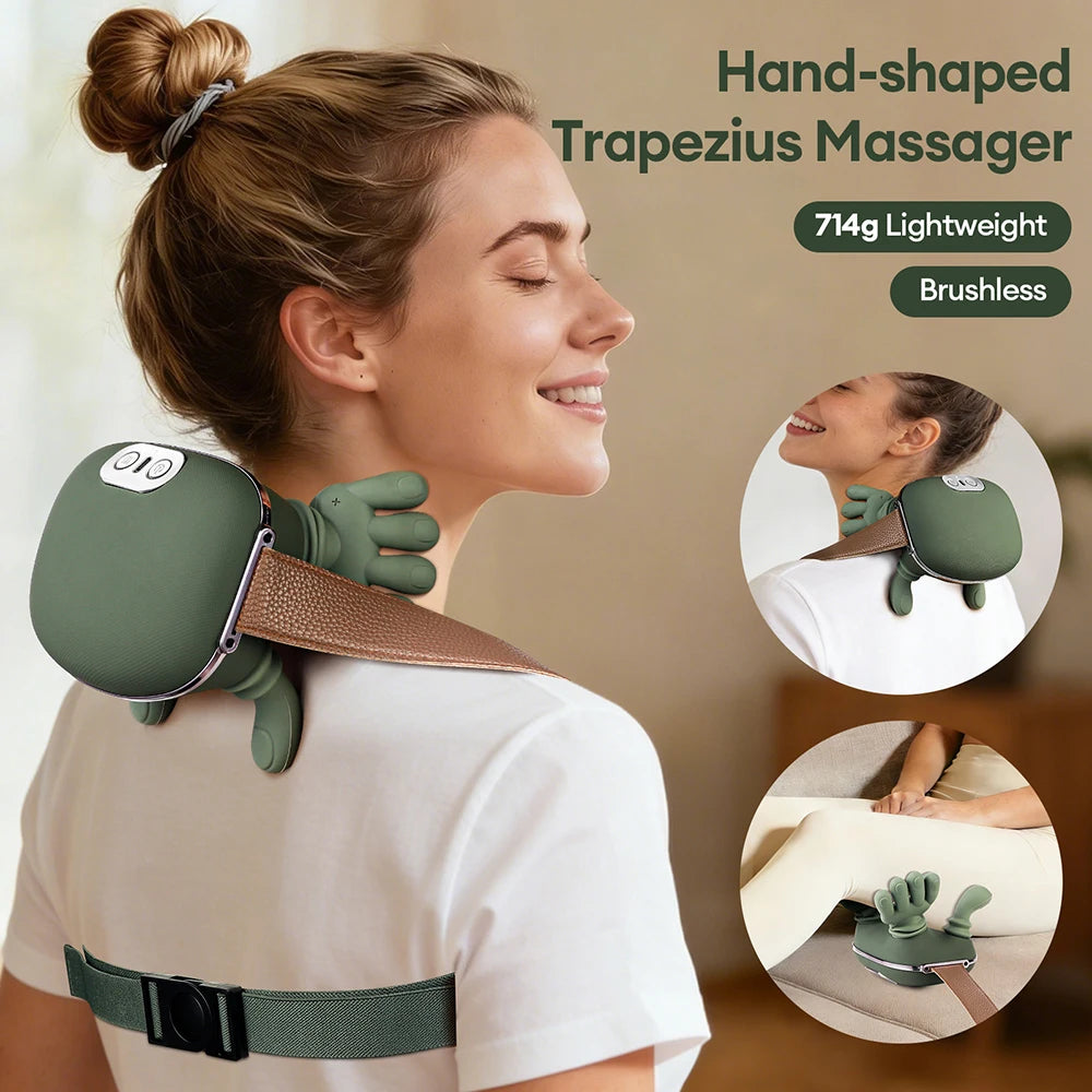 4D Bionic Neck & Shoulder Massager (Wireless, Kneading)