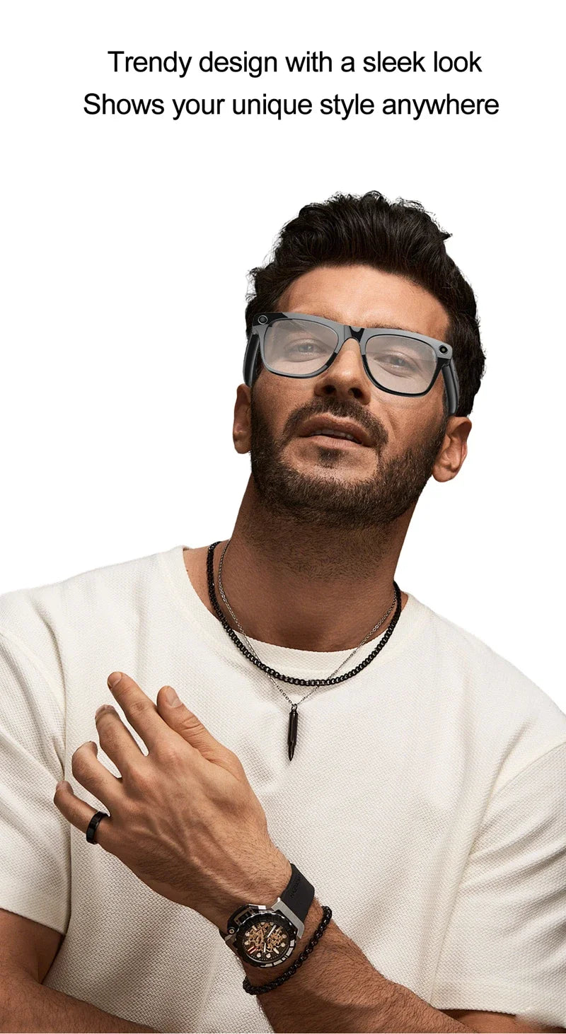 4K AI Smart Glasses with Camera & Bluetooth Calls