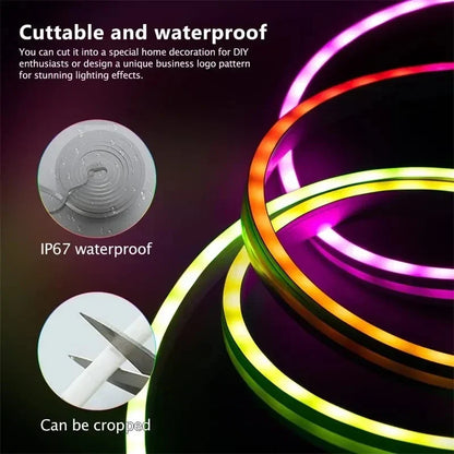 Smart RGB Neon Light Strip (Music Sync & App Control)