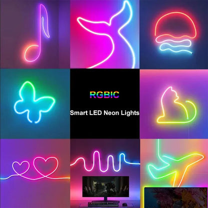 Smart RGB Neon Light Strip (Music Sync & App Control)