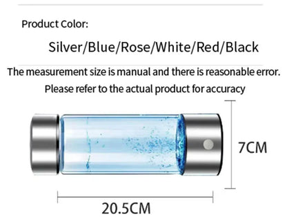 Portable Hydrogen Water Bottle – Ionizer for Daily Use