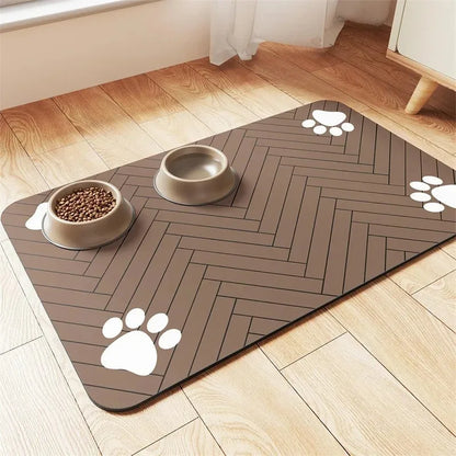 Non-Slip Silicone Pet Food Mat – Leak-Proof