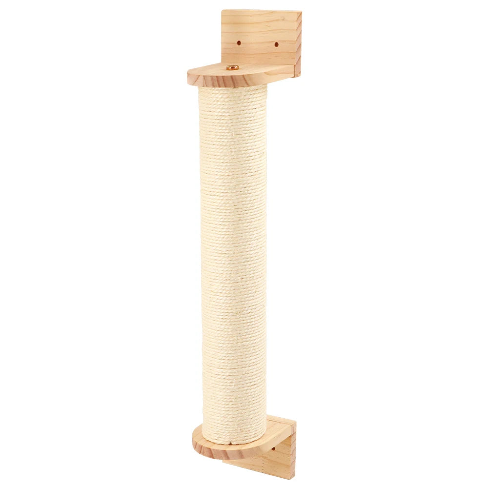 Wall-Mounted Cat Tree – Shelves, Scratcher & Hammock