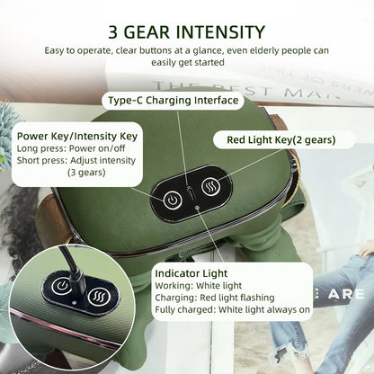 4D Bionic Neck & Shoulder Massager (Wireless, Kneading)