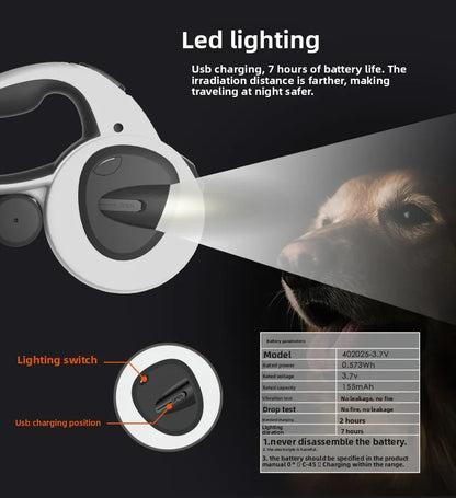 5M LED Reflective Retractable Dog Leash (Explosion-Proof)