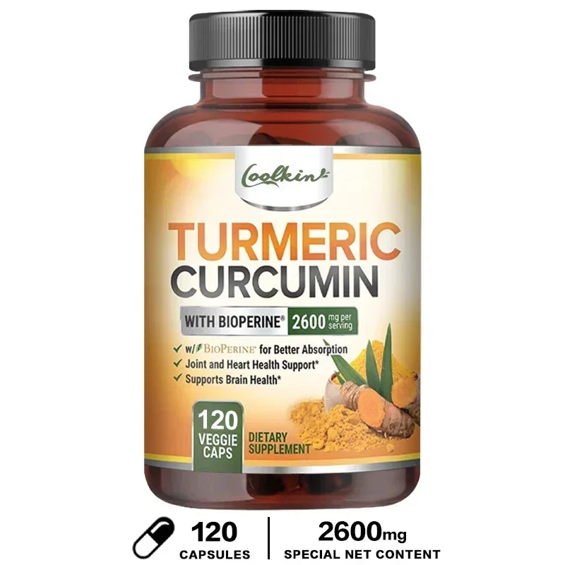 Curcumin Supplement 2600mg – Joint Support & Absorption