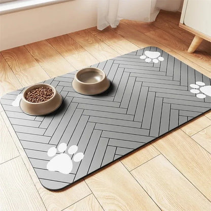 Non-Slip Silicone Pet Food Mat – Leak-Proof
