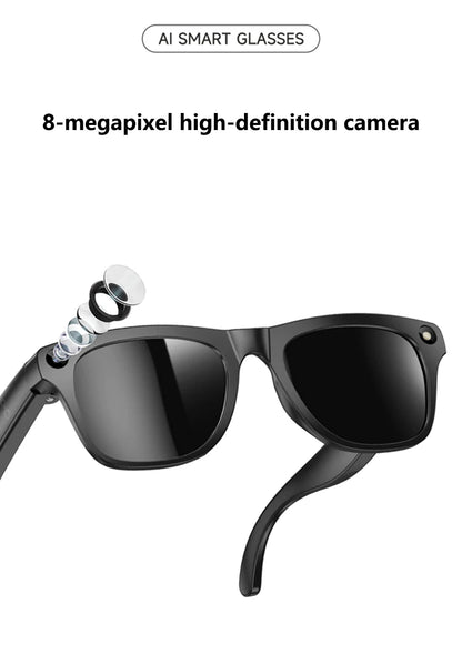 4K AI Smart Glasses with Camera & Bluetooth Calls