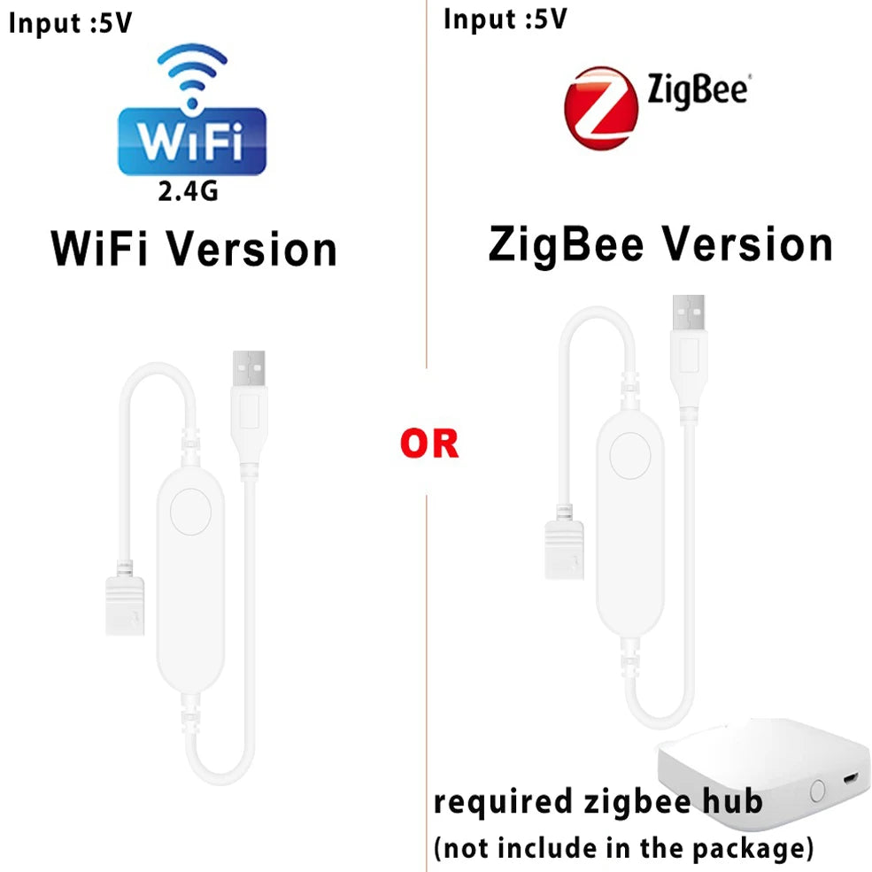 Smart LED Strip Light – RGB/RGBW, WiFi & Zigbee