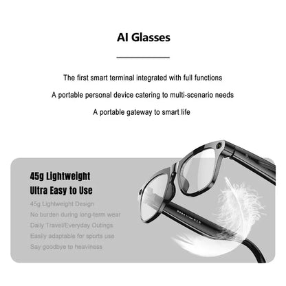 4K AI Smart Glasses with Camera & Bluetooth Calls