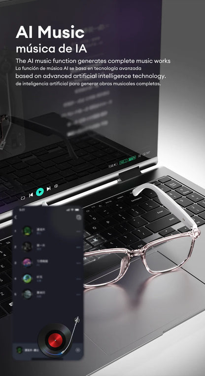 HYUNDAI HY-C8 AI Smart Glasses with Bluetooth Earphones