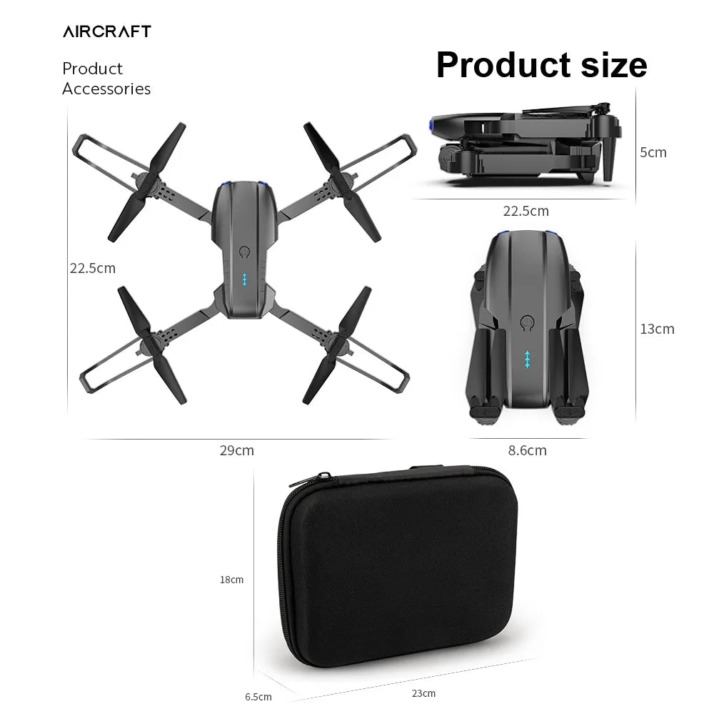 E99Pro 4K Drone – Dual Camera & Obstacle Avoidance