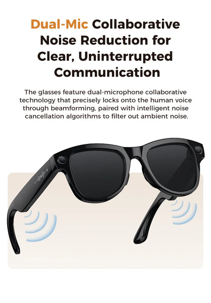 4K AI Smart Glasses with Camera & Translation