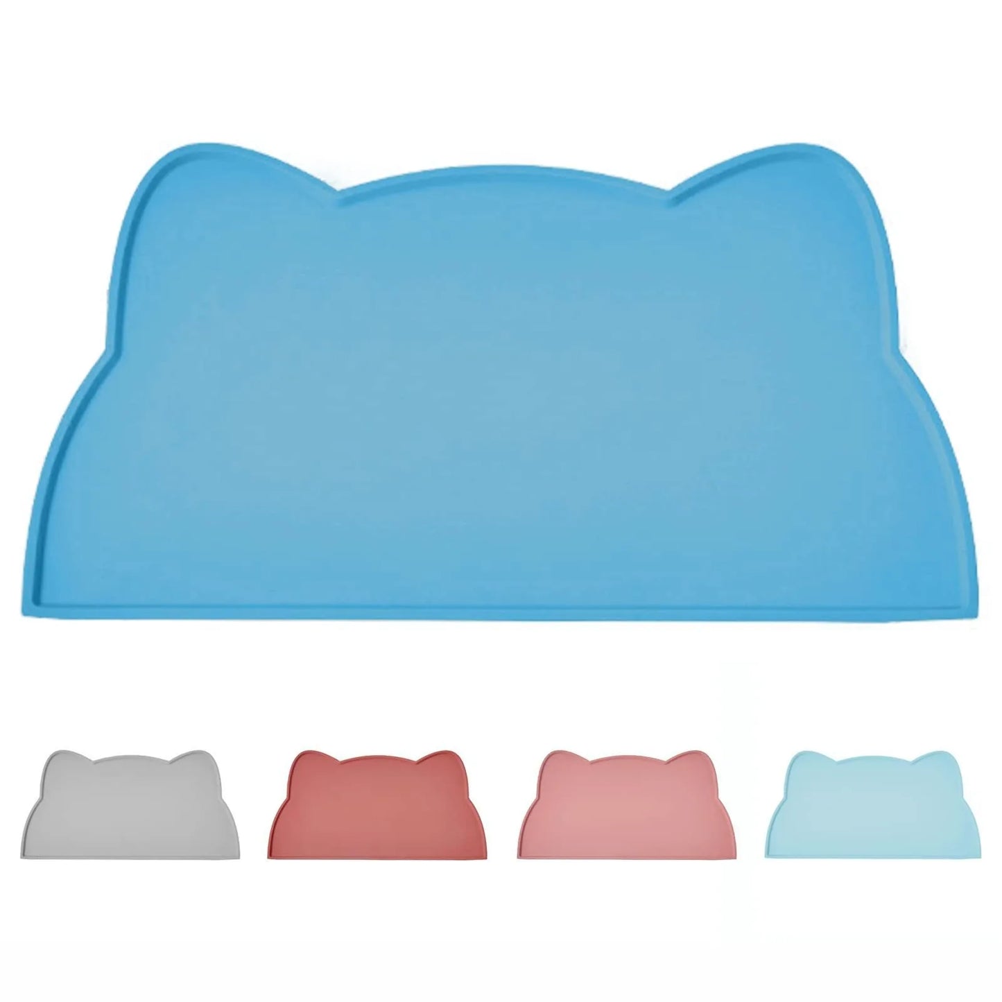 Non-Slip Silicone Pet Food Mat – Leak-Proof