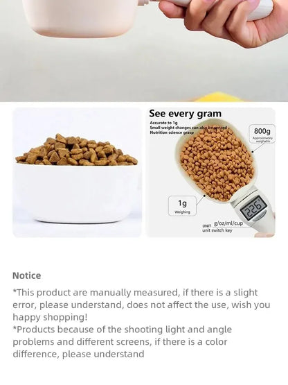 Pet Food Scale – LCD Digital Measuring Tool