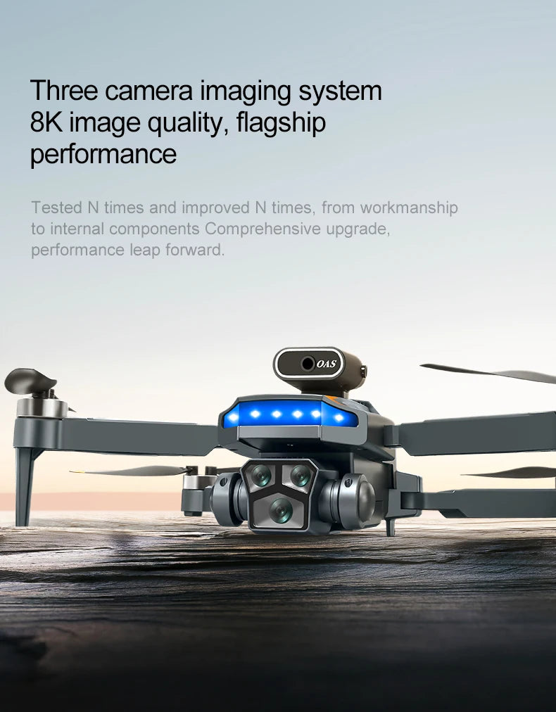 P18 RC Drone – Dual 8K Cameras & Obstacle Avoidance